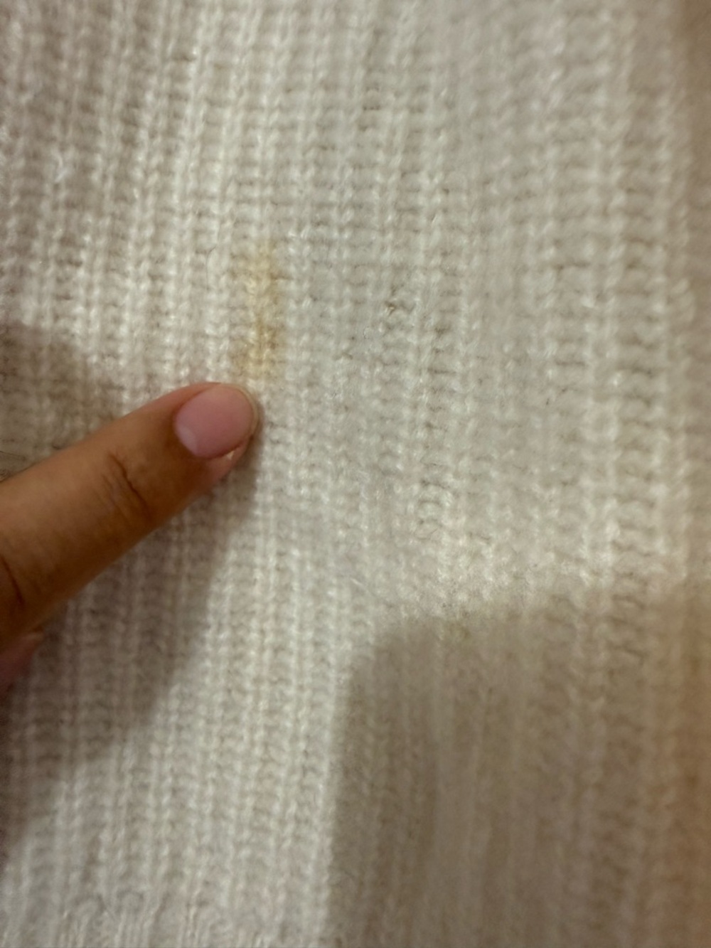 ROARI Cream Ribbed Button-Front Cardigan - Picture 3 of 6